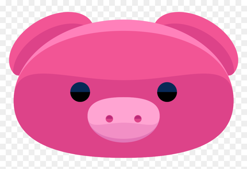 Imgly Sticker Emoticons Pig - Cartoon, HD Png Download - pig face png