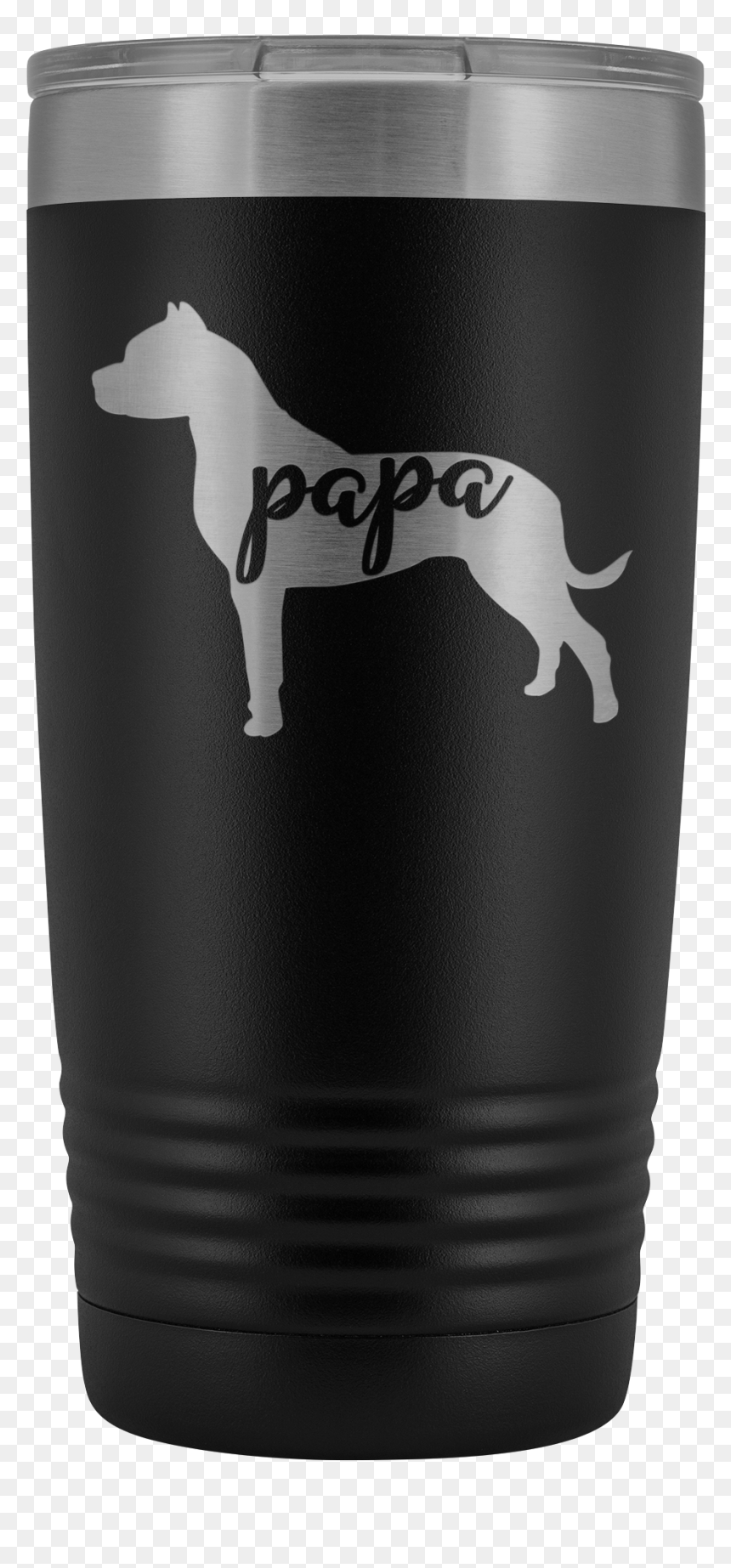 Pit Bull Papa Tumbler, Pitbull Dog Dad 20oz Insulated - Scent Hound, HD Png Download - pitbull dog png