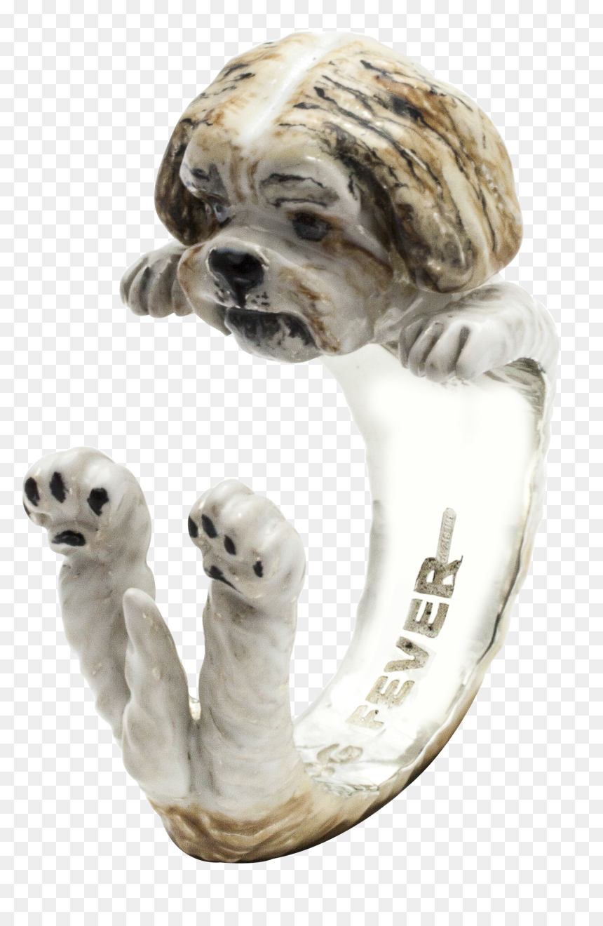 Shih Tzu Hug Ring - Shih Tzu Ring, HD Png Download - shih tzu png