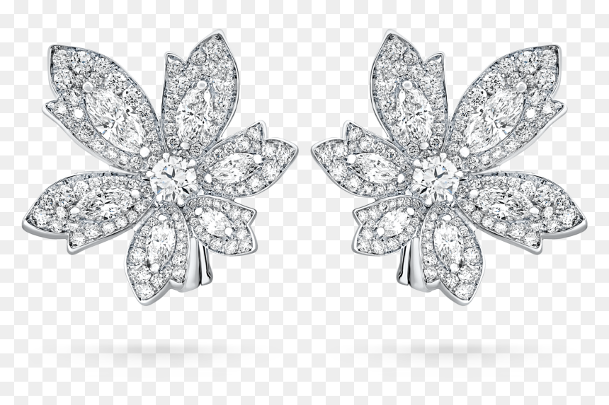Palm Single Flower Earrings - Earrings, HD Png Download - single flower png