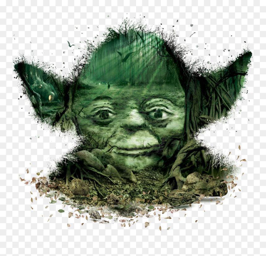 Transparent Yoda Png - Star Wars Poster Yoda, Png Download - yoda head png