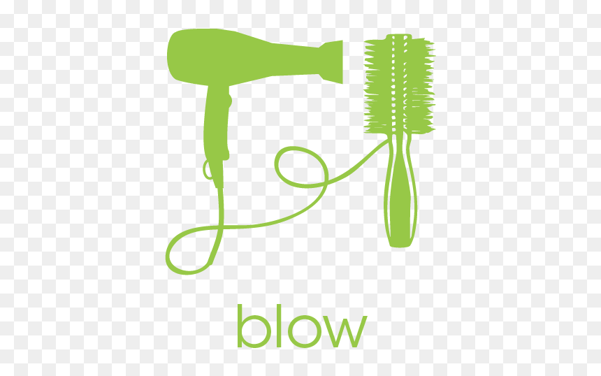 Blow Dry Hair Logo, HD Png Download - blow dryer png