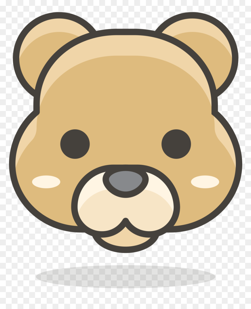 Cartoon Of Bear Face, HD Png Download - bear face png