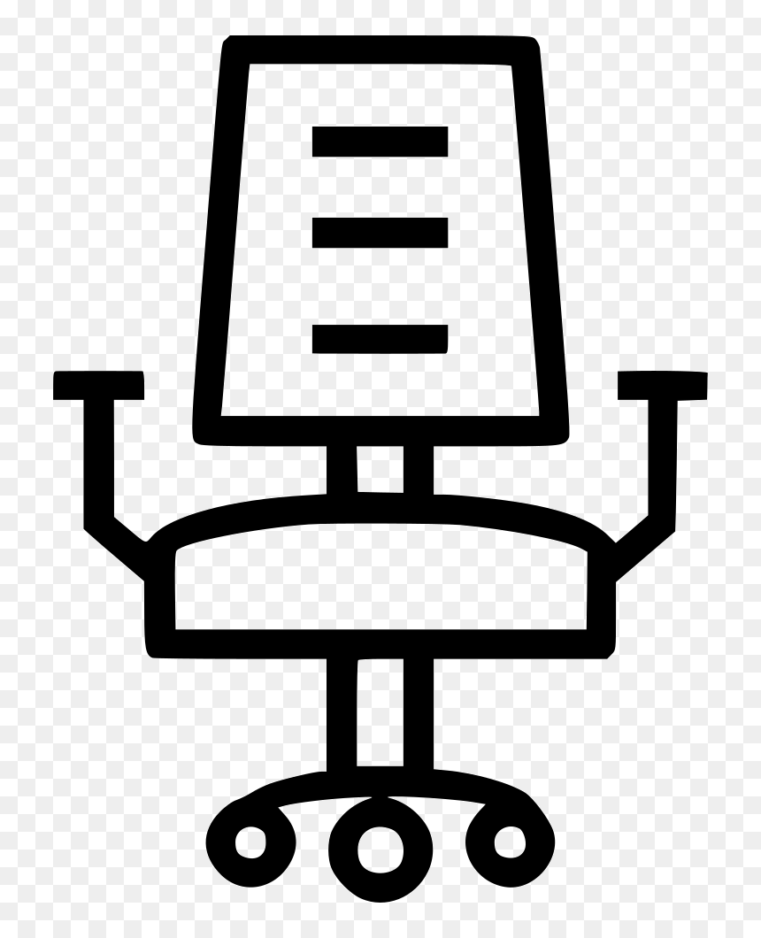 Desk Chair Office Furniture Home Office - Offoce Chair Clip Art, HD Png Download - office desk png