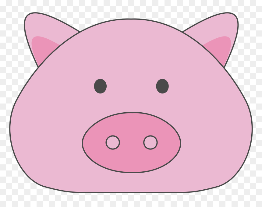Cartoon, HD Png Download - pig face png