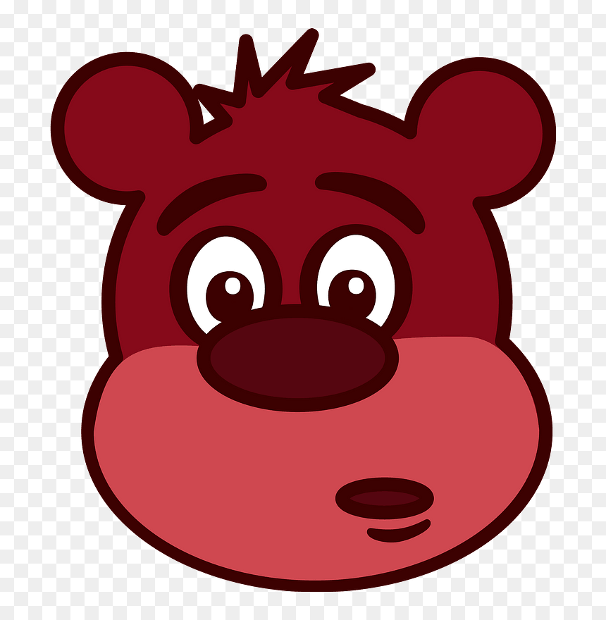 Cartoon Bear Face Clipart - Bear Clip Art, HD Png Download - bear face png