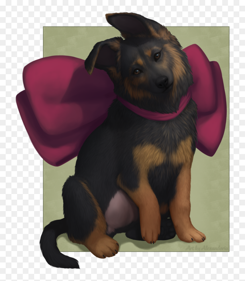Vector Free Drawing Puppies Rottweiler Puppy - Rottweiler Draw Simple Line, HD Png Download - rottweiler png