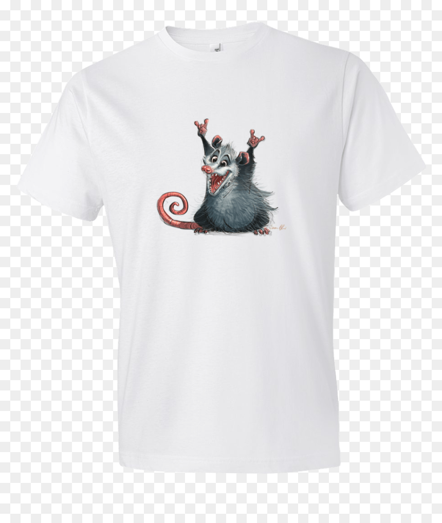 “awesome Possum” Mens / Unisex T-shirt $19 - Lamppost Sign Neverland Narnia Hogwarts, HD Png Download - possum png