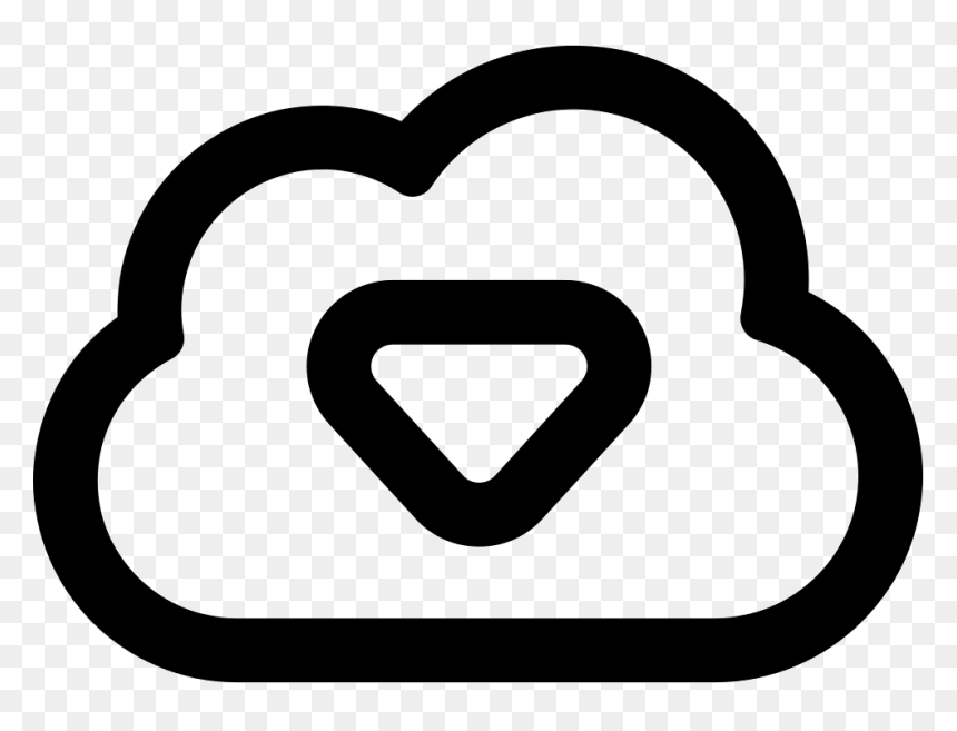 Internet Download Cloud Outline - Heart, HD Png Download - cloud outline png