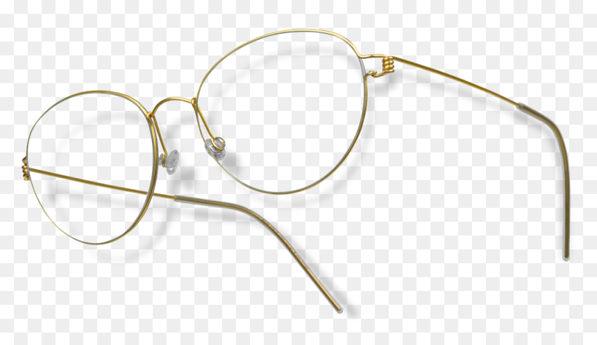 Brass Progressive Reading Glasses - Lindberg Air Titanium Rim, HD Png Download - reading glasses png