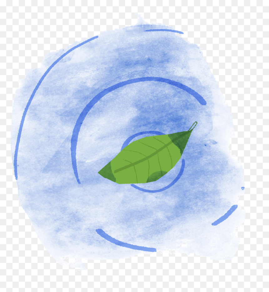 A Leaf Will Stay Still Even As Ripples Pass Under It - Bag, HD Png Download - water ripples png