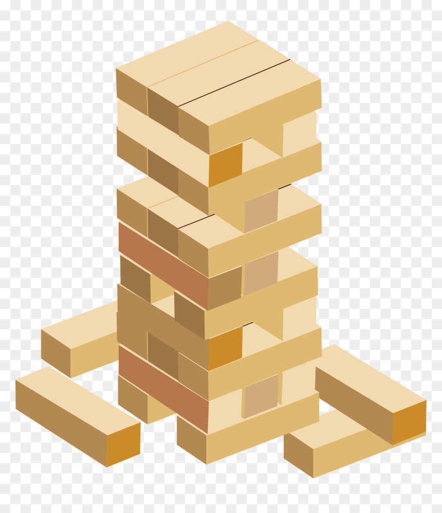 疊 疊 樂 卡通, HD Png Download - jenga png