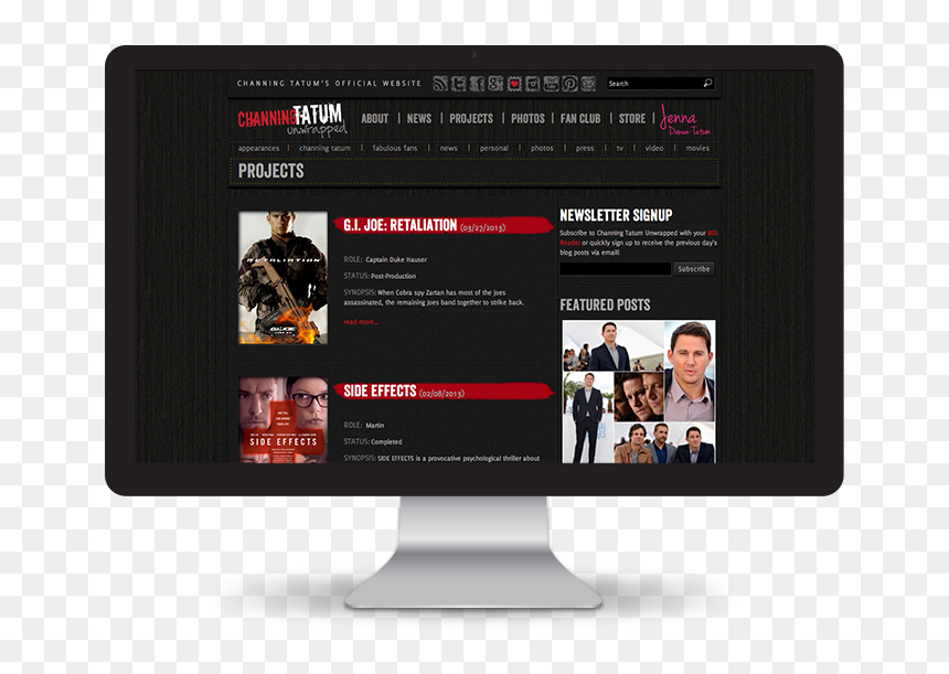 Channing Tatum Unwrapped Website - Led-backlit Lcd Display, HD Png Download - channing tatum png