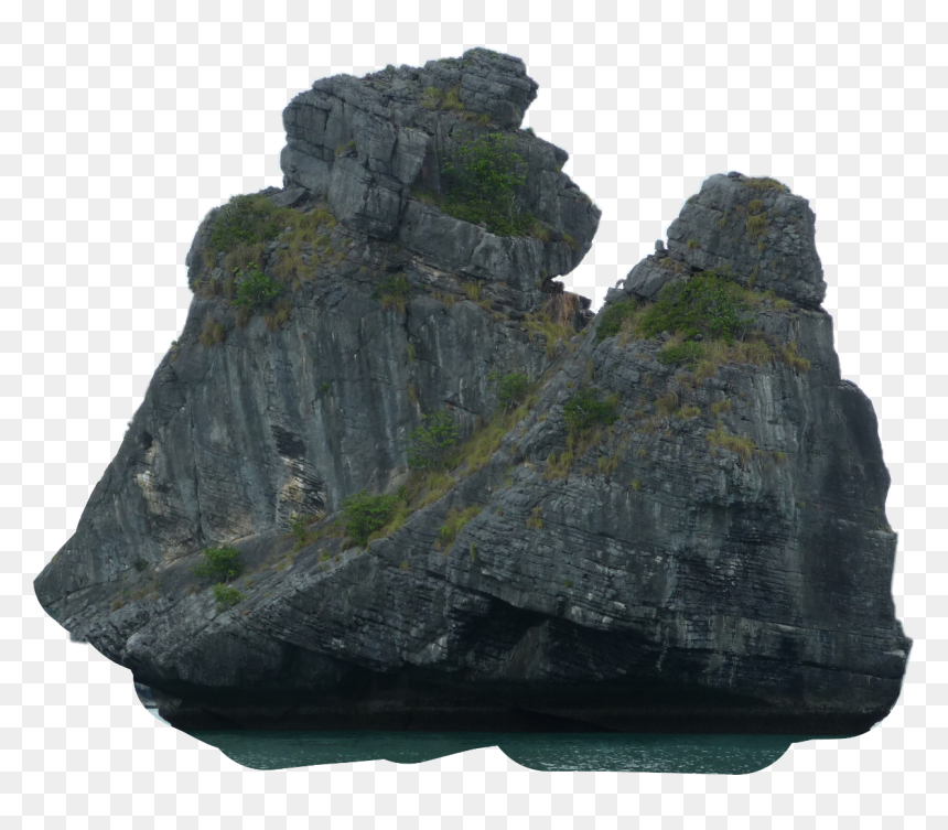 Ftestickers Mountain Hills Freetoedit, Hd Png Download - Mu Koh Angthong National Marine Park, Transparent Png - floating rocks png