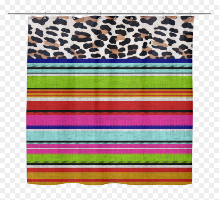 Shower Curtain Se Cheetah Revival - Curtain, HD Png Download - cheetah print png