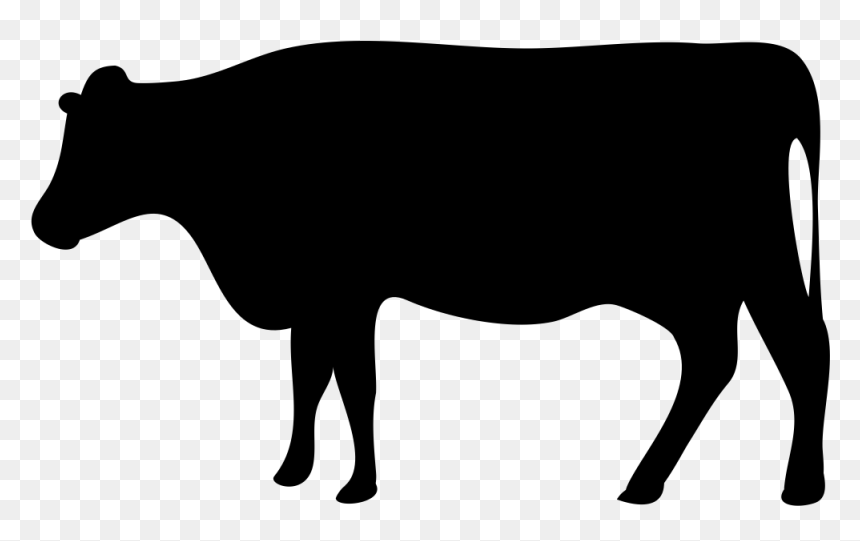 Beef Cattle Dairy Farming Livestock Dairy Cattle - Cattle Icon, HD Png Download - cow silhouette png