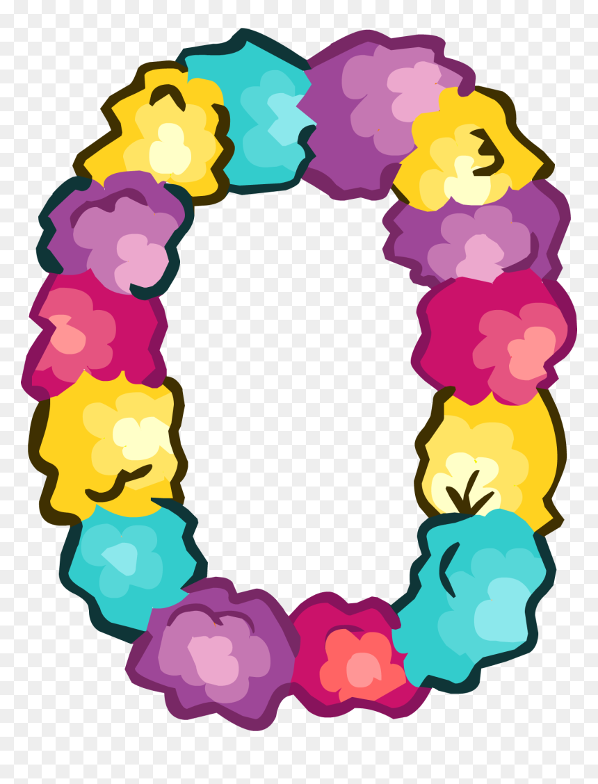 Club Penguin Lei Clipart , Png Download - Club Penguin Island Lei, Transparent Png - lei png