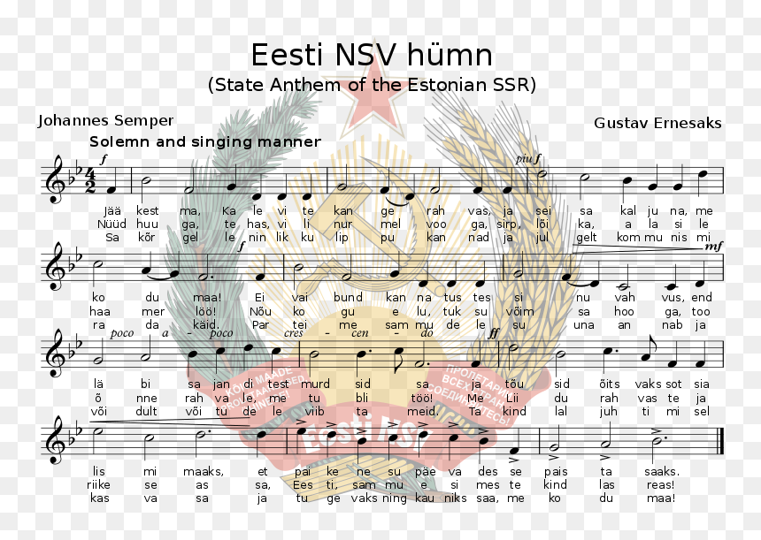 Communist International, HD Png Download - sheet music png