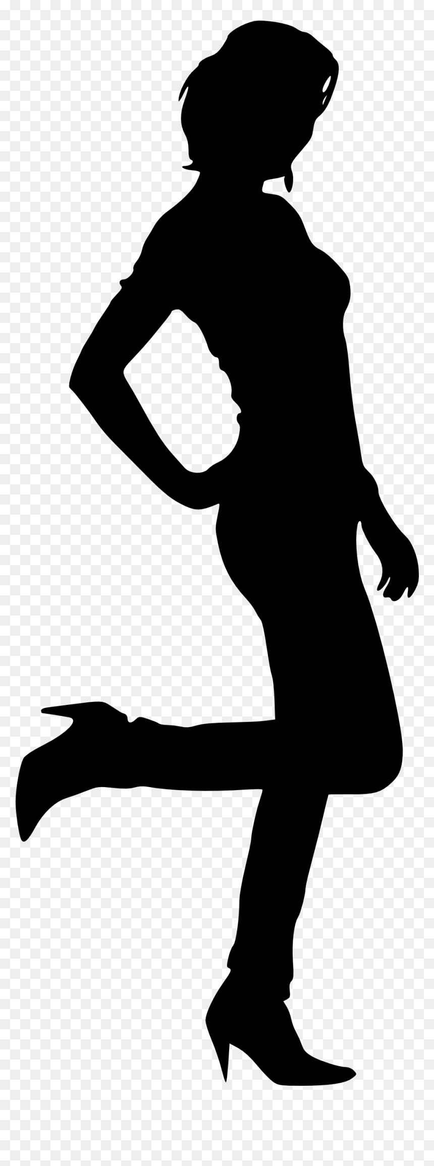 30 Woman Silhouettes - Women Black Png, Transparent Png - black woman silhouette png