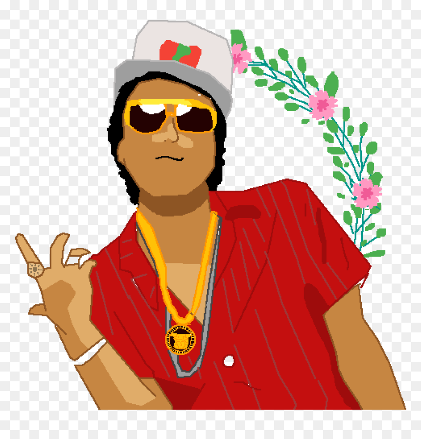Lazy Bruno Mars Drawing - Cartoon Bruno Mars Drawing, HD Png Download - bruno mars png