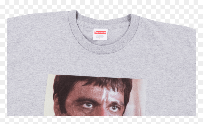 Supreme X Scarface Shower Tee Large White , Png Download - Scarface X Supreme, Transparent Png - scarface png