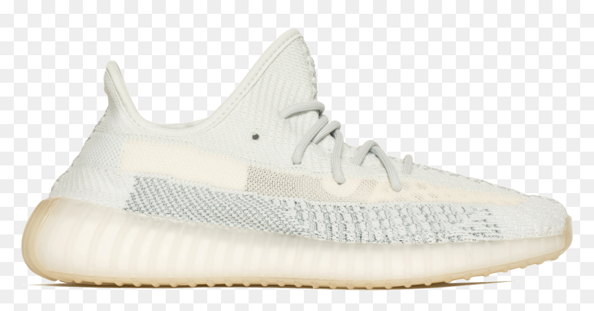 All White Yeezys, HD Png Download - yeezys png