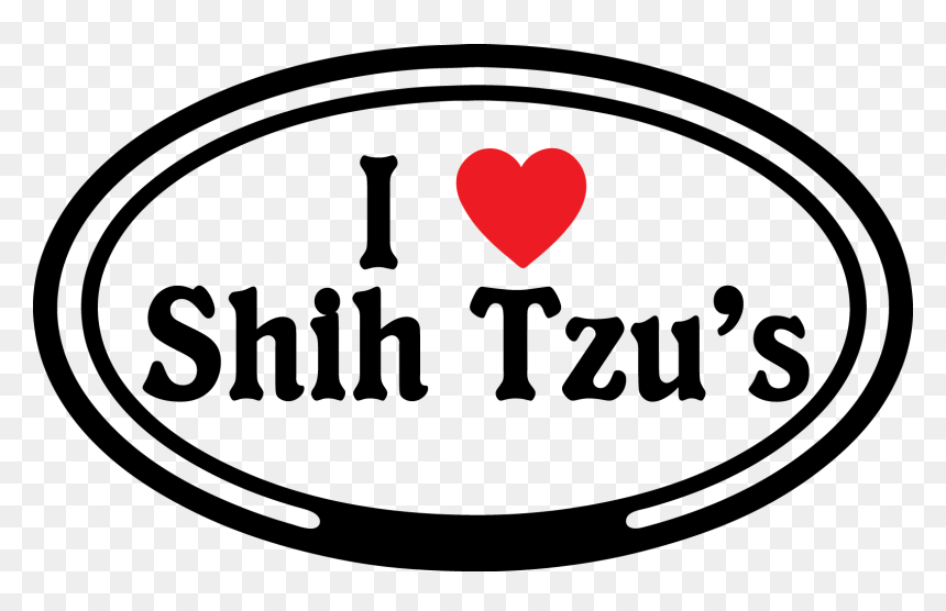 I Love Shih Tzus & Furbabies - Heart, HD Png Download - shih tzu png