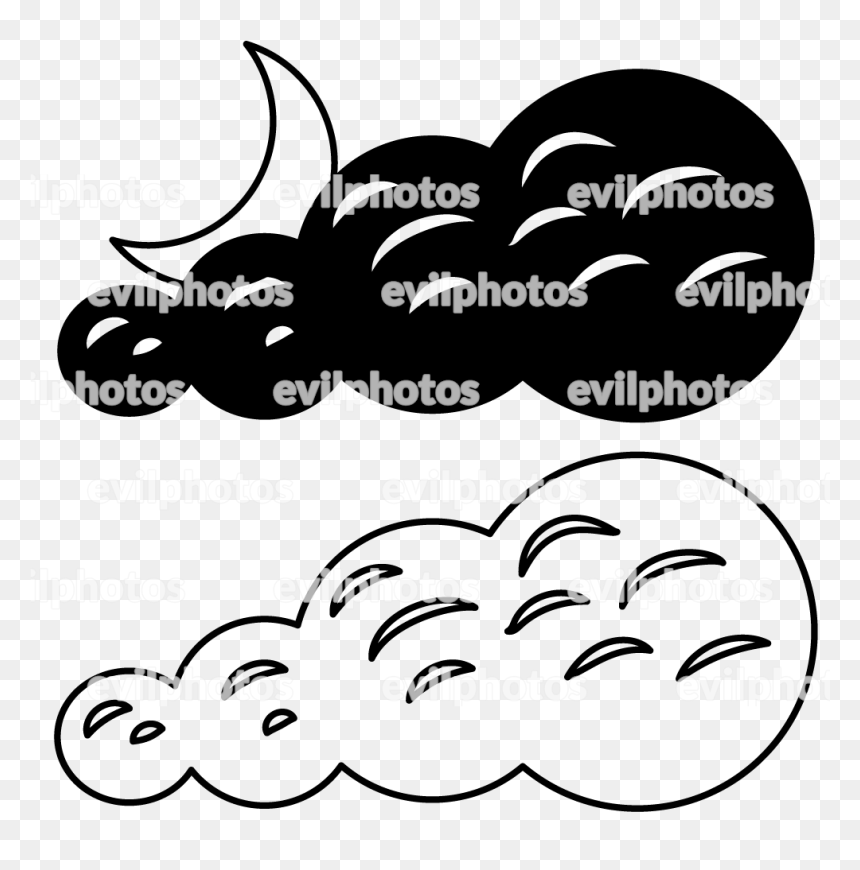 Cloud Drawing Vector And Stock Photo, HD Png Download - cloud outline png