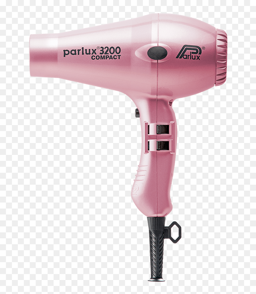 Pink - Parlux 3200 Compact Hair Dryer, HD Png Download - blow dryer png