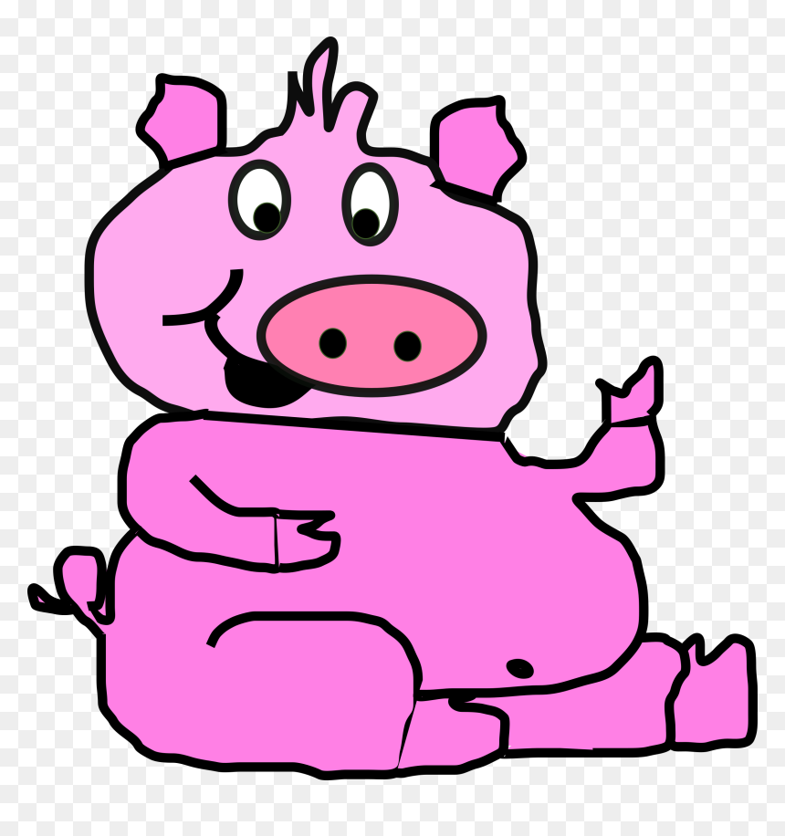 Pink Pig Clip Arts - Pig Clip Art, HD Png Download - pig face png