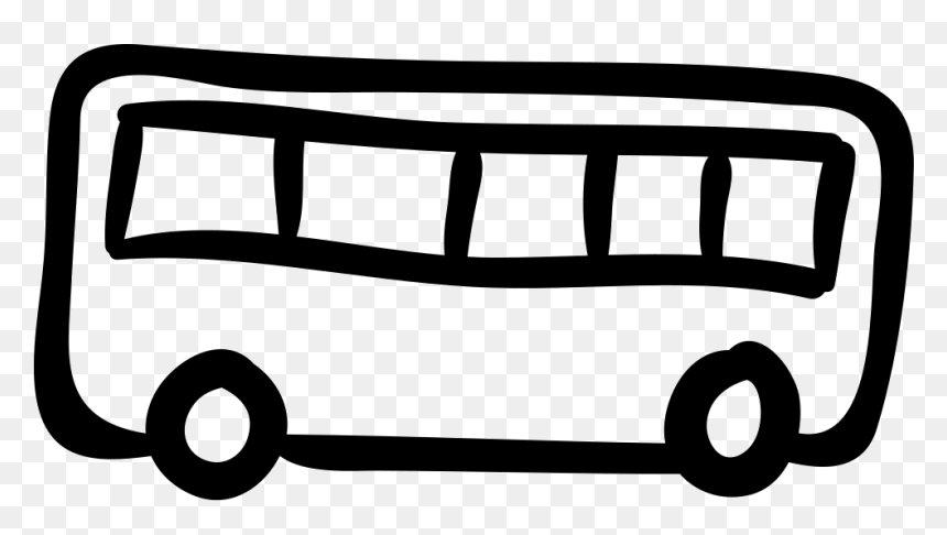 Transparent Clipart Buss - Bus Drawn, HD Png Download - bus icon png