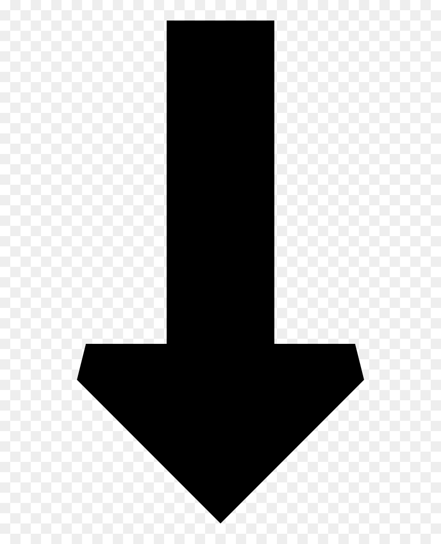 Long Arrow Down, HD Png Download - long arrow png