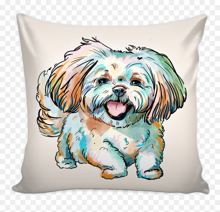Shih-tzu Pillow Cover - Shih Tzu, HD Png Download - shih tzu png