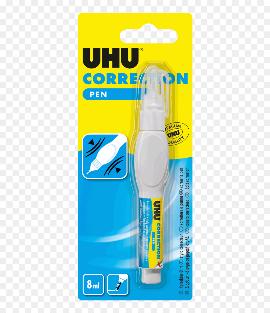 Correction Pen - Uhu, HD Png Download - lapiz png
