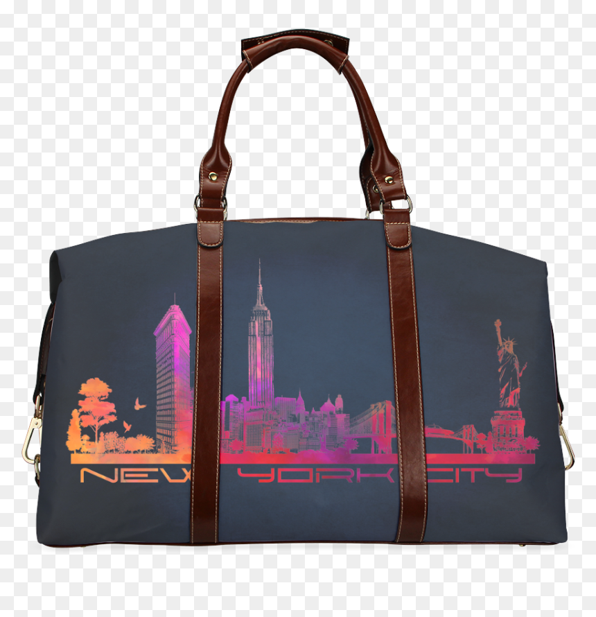 Spongebob Diaper Bag - Handbag, HD Png Download - new york city skyline png