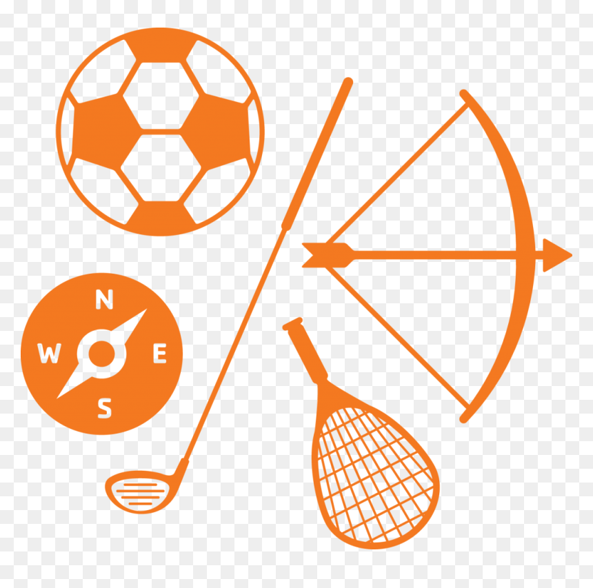 Camp Activities Icon Orange - Orange Sport Icon Png, Transparent Png - sports icon png