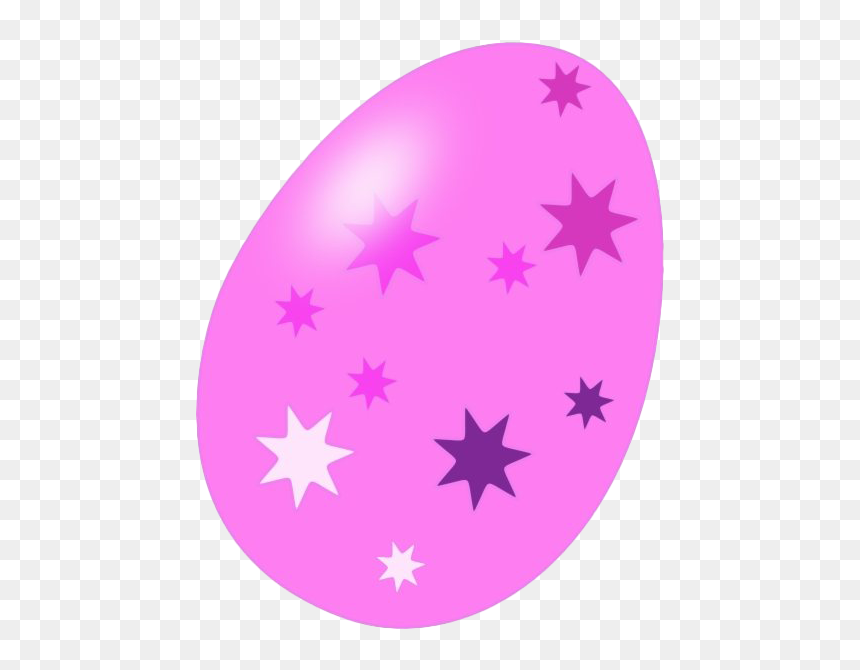 Decorative Purple Easter Egg Png Image - Pink Easter Egg Clip Art, Transparent Png - purple star png