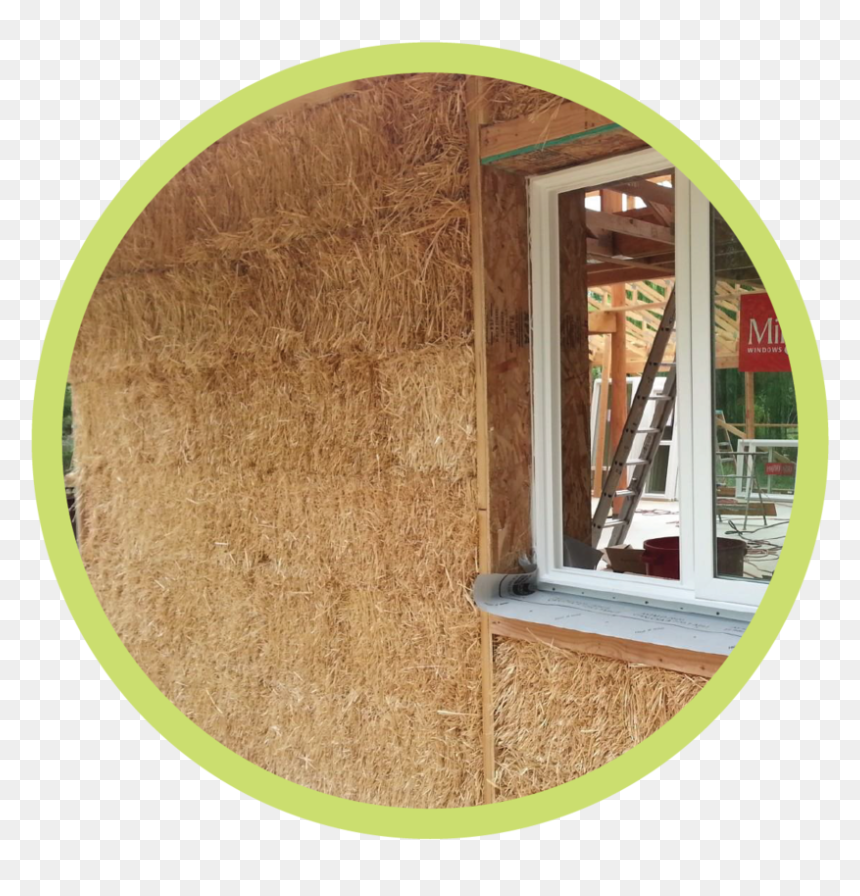Straw Bale W Window - Daylighting, HD Png Download - hay bale png