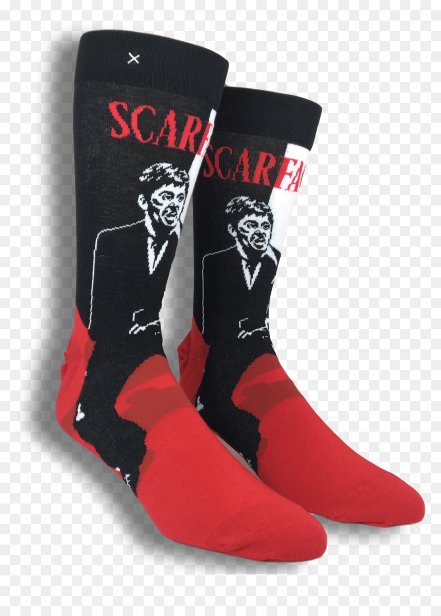 Scarface Logo Socks Socks By Odd Sox - Sock, HD Png Download - scarface png