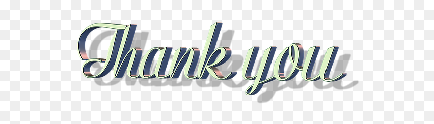 Calligraphy, HD Png Download - thank you .png
