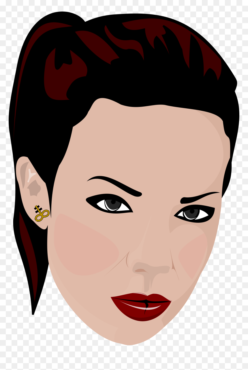 Scro2003"s Tète Femme Without Blur Clip Arts - Tete Femme Clipart, HD Png Download - face blur png