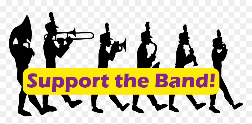 Marching Band Silhouette , Png Download - Bts Marching Band, Transparent Png - marching band png