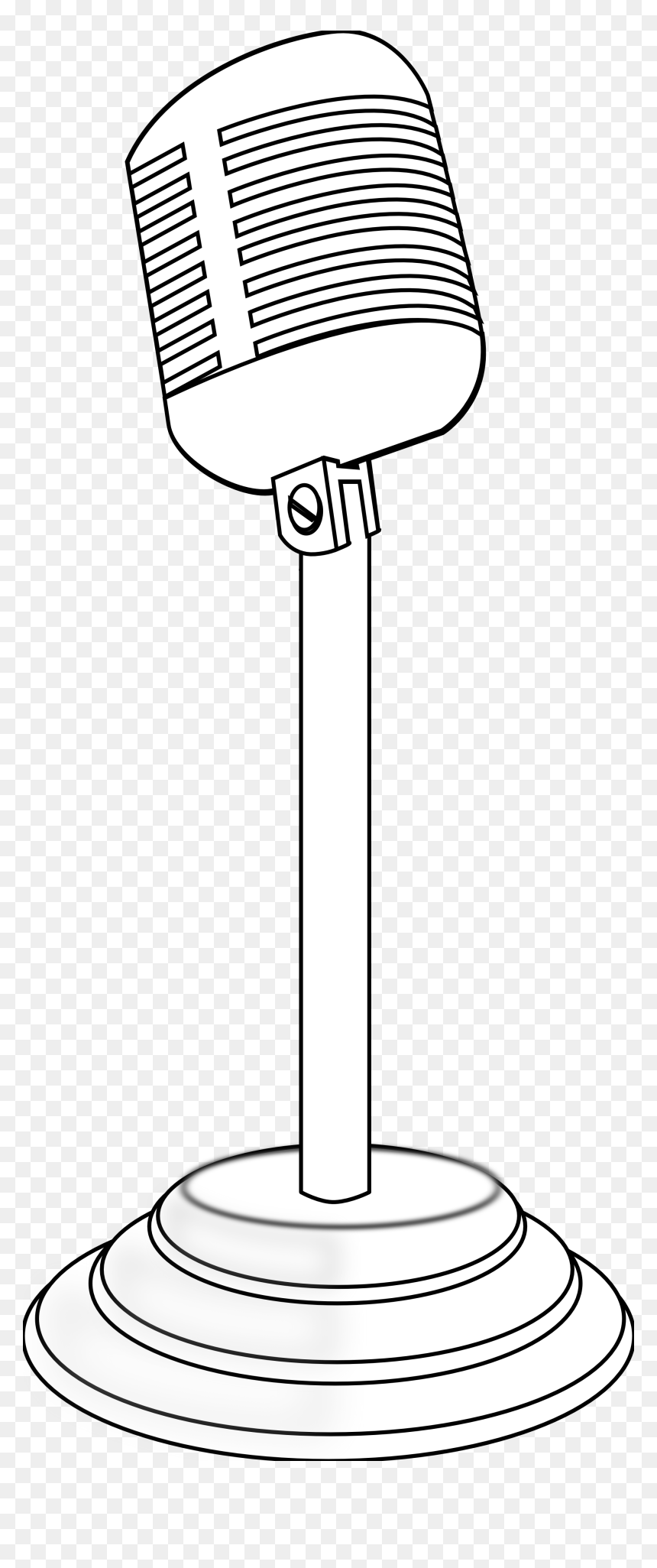 Coloring Book Print Outs Colouring Sheet - Illustration, HD Png Download - microphone vector png