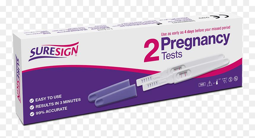 Suresign Pregnancy Test, HD Png Download - pregnancy test png