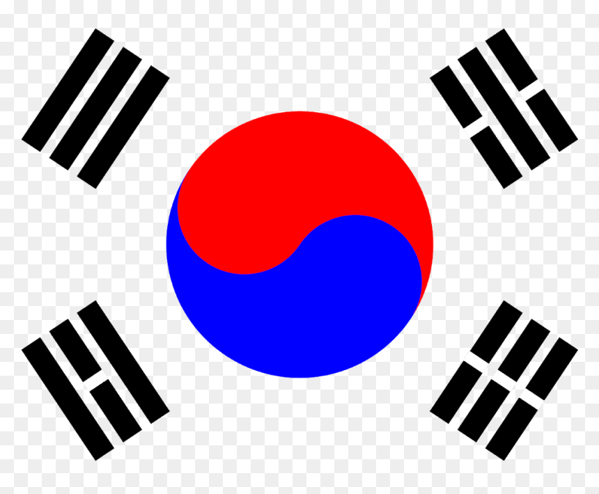 Transparent South Korea Flag Png - Flag South Korea Banner, Png Download - south korea flag png