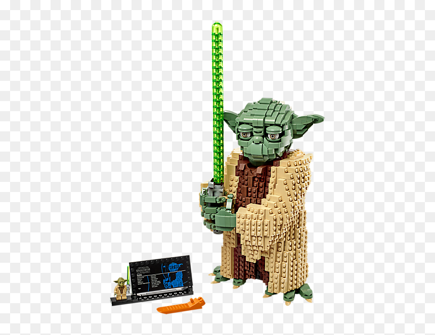 Star Wars Yoda Lego, HD Png Download - yoda head png