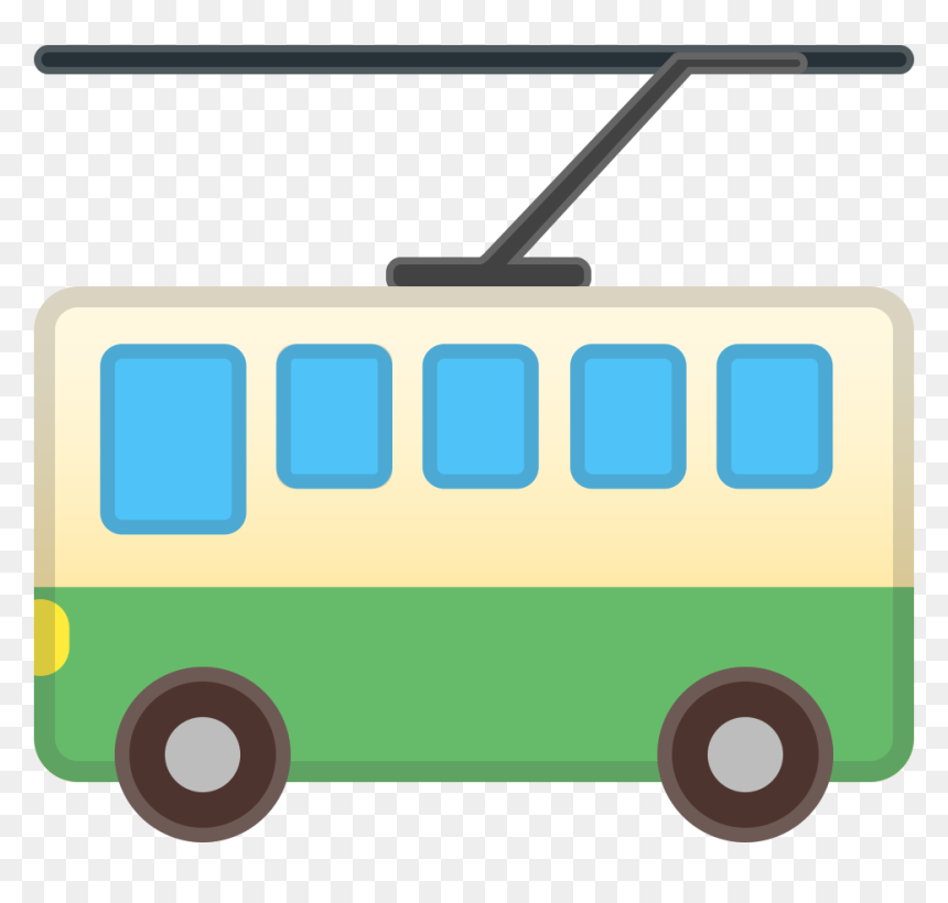 Trolleybus Icon - Trolley Bus Icons Png Transparent, Png Download - bus icon png
