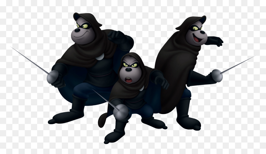 Kingdom Hearts Beagle Boys , Png Download - Disney The Three Musketeers The Beagle Boys, Transparent Png - kingdom hearts crown png