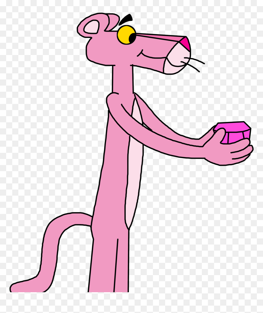 The Pink Panther Jewel Cartoon Transprent Png - Pink Panther With Diamond, Transparent Png - pink panther png