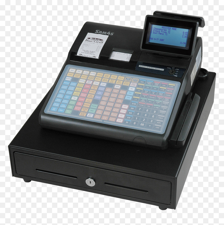 Sam4s Sps 340 Cash Register, HD Png Download - cash register png
